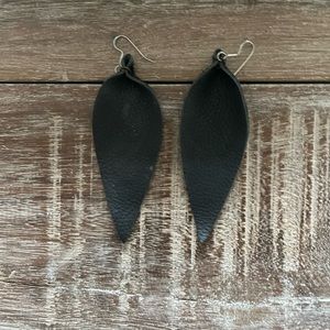 Leather boho earrings from Etsy